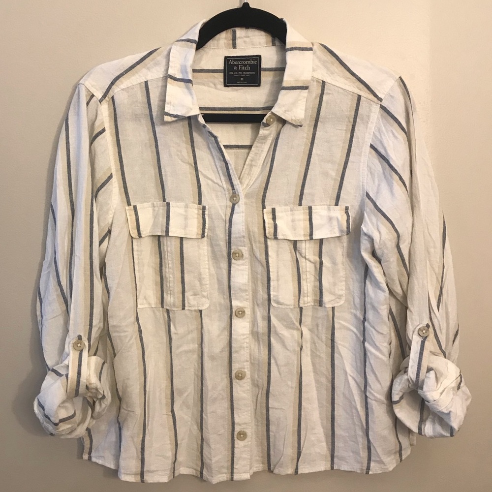 Striped Abercrombie Button Down
